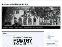 Tablet Screenshot of ncpoetrysociety.org